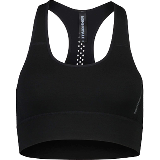 Mons Royale Women's Stratos Merino Shirt Sports Bra Black, L
