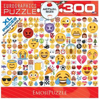 Emojipuzzle Hvad dit humør? 300 stykker XL Jigsaw -puslespil