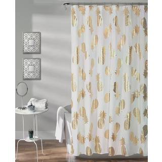 Frodig indretning ananas kast bruseforhæng 72 """" x 72 """" guld