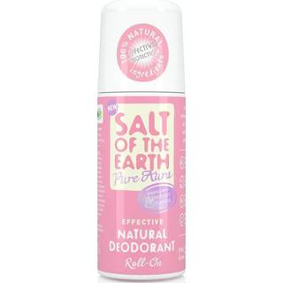 Salt-of-the-Earth Pure Aura Lavendel-Vanilje Roll-On Deodorant 75 ml - 100% naturlig, magnesiumolie, Aloe vera, Vegan Society godkendt