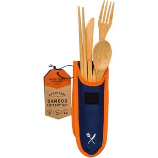 Gentlemen's Hardware Travel Bamboo Cutlery Set - Bestik