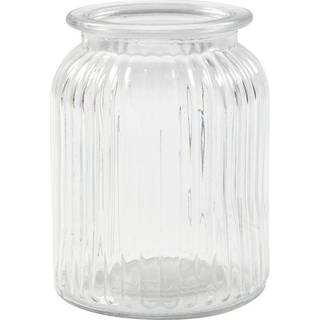 6 stk. elegante glaskrukker - 14,5 cm høj