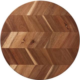 Aida Herringbone skærebræt Ø28 cm Akacie