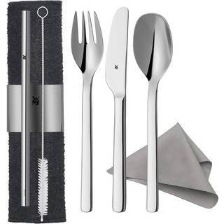 My2Go picnicsæt, 8 dele, poleret stål