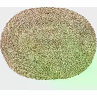 Dixie Elin dækkeserviet twist oval Natur/Grå