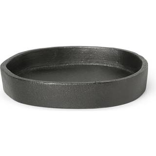 Ferm Living Yama Bakke Blackened Aluminium 8,9x8,3 Cm - Bakker Støbt Aluminium Sort - 1104264566