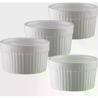 Dorre Fire souffleskåle Ø 9 cm 4-pak Hvid
