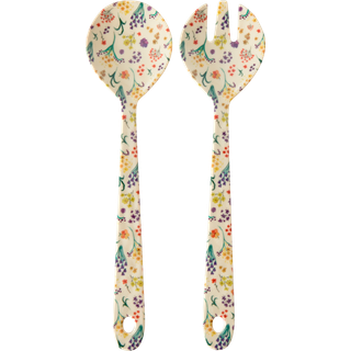 RICE Rice salatbestik melamin 2 dele Wild flowers