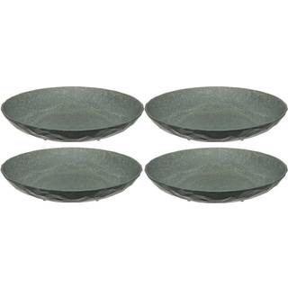 Koziol Club dyb tallerken Ø22 cm 4-pak Nature ash grey