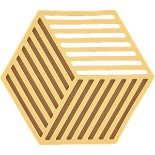 Zone Hexagon Bordskåner 16 x 14 x 0,9 cm Apricot