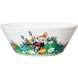 Moomin Arabia "Lilla My på ängen" Mumiskål Hvid/Multi