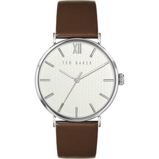 Ted Baker Phylipa White Dial Leather Strap Men's Watch BKPPGS215