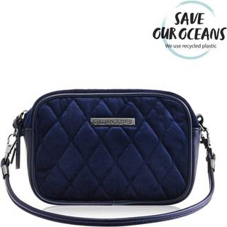 Gillian Jones Natascha makeup purse in blue velor