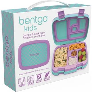 Bentgo Kids udskriver l?kagesikre 5-rum bento-stil b?rnepostboks-ideelle portioner i alderen 3-7 holdbar drop-bevis opvaskemaskine sikker og frem