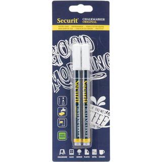 Securit SMA100 Kridtmarker | Hvid | 2 stk.