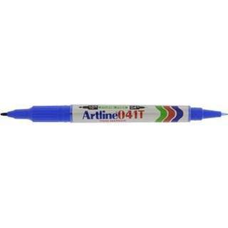 Artline Marker 041T 2-i-1 blå, 12 stk