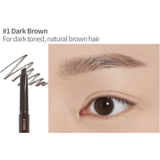 ETUDE Drawing Eye Brow Øjenbrynsblyant med børste Skygge #1 Dark Brown 0,25 g - 0,25 g