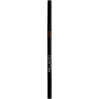 Palladio Beauty Brow Definer Pencil Black Brown Ultra Precise Twist-Up Eye Brow Pencil med långvarig Power Spooley Brush Blandningar Färg för nat