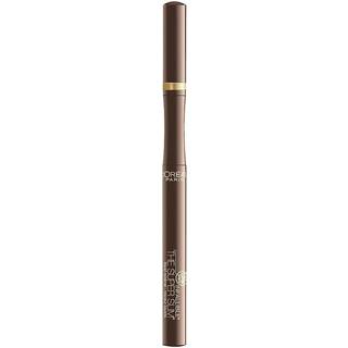 L'Oreal Paris Makeup Infallible Super Slim Langvarig Liquid Eyeliner Ultra-Fine Felt spids Hurtig t?rringsformel glider p? glat brun 0,03 fl oz.
