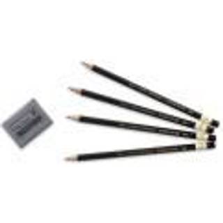 Koh-i-Noor Toison d'Or grafitblyant og ?ltet viskel?der s?t 4 grader 4 blyanter pr. Pakke (FA1900.4SET)