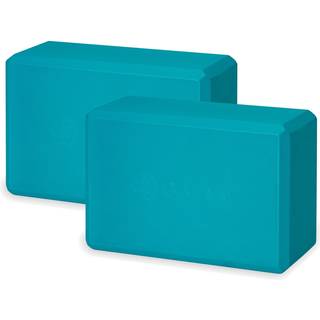 Gaiam Essentials Yoga Block (S?t med 2)-St?ttende latex-fri Eva Foam Soft-Slips Surface til Yoga Pilates Meditation Vivid Blue