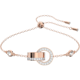 Hollow Armband, Verschlungener Reif, Weiß, Roségold-Legierungsschicht