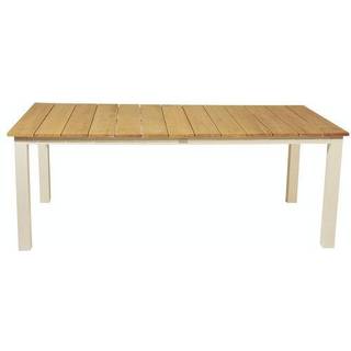 Venture Design Mexico havebord, teaktræ, natur/hvid, 100 x 210 cm