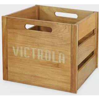 Victrola tr?kasse - Table Top Album Holder og Arrang?r til alle plader holder over 50 vinyler klassiske tr?finish Easy Installation Elegant desig