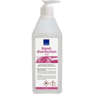 Abena håndsprit gel 85% alc, 600 ml, m. pumpe