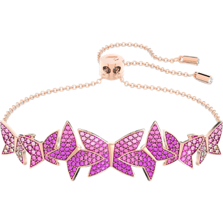 Idyllia Lilia Armband, Schmetterling, Rosa, Roségold-Legierungsschicht