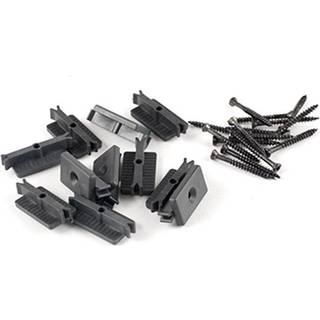 Kirkedal clips til Heimdal og SOLID, black, 20x40 mm - 100 stk