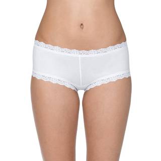 Hanky Panky Supima Cotton Boyshort - White - Small