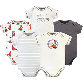 R?rt af naturen unisex baby organiske bomuld bodysuits Boho Fox 18-24 m?neder