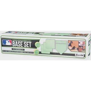 Franklin Sports Kickball + Baseball Base Set - Baseball + Kickball Bases Home Plate and Pitchers Rubber - Portable Glow in the Dark Throw Down Ba