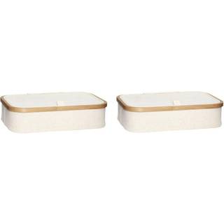 Hübsch Opbevaringsboks 2-pak Beige