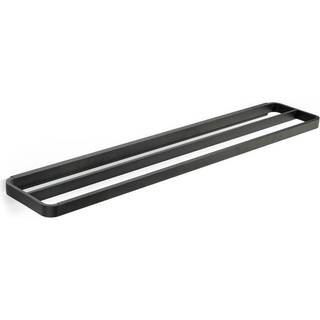 Zone - Rim Dobbelt håndklædestang, sort - L70 cm.