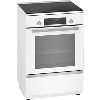 Bosch Serie 6 Fritstående komfur med induktion Hvid HLS79W321U