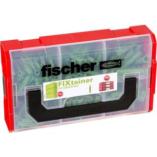 Fischer fixtainer sortimentbox ux green 6, 8 og 10mm 210 dele
