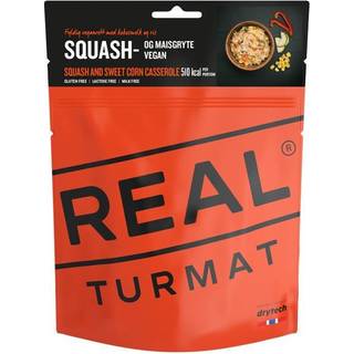 Frysetørret mad / campingmad Real Turmat Squash &amp; Sweet Corn Casserole / Squash &amp; majsgryde, glutenfri / vegansk / vegetarisk, portionspakke, 460 g