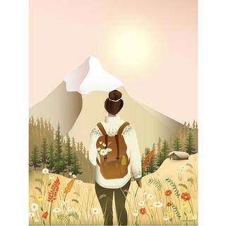 Hike With Me - Plakat 50x70 cm fra ViSSEVASSE
