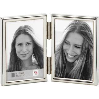 Chloe Folderamme Sølv 6x9 cm - 2 Billeder