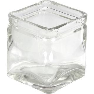 Firkantede lysglas 12 stk. - Elegant dekoration