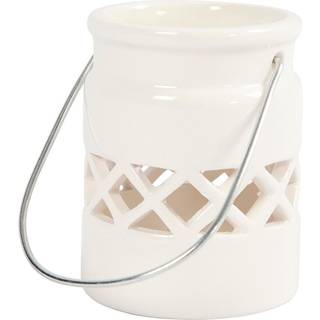 Elegant Hvid Lanterne - 2 stk. i Pakke