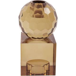 Lysestage brun Crystal Art - medium