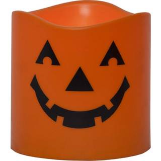 Star Trading - LED Block Light Halloween - 15 cm - Orange