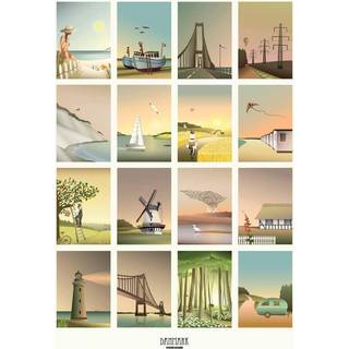 Tilbud: Spar 50% - Danmarksmotiver - Plakat 30x40 cm fra ViSSEVASSE