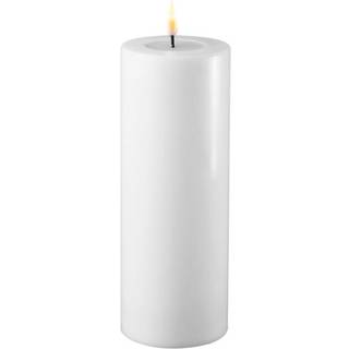Deluxe Homeart hvide LED Bloklys 7,5x20cm