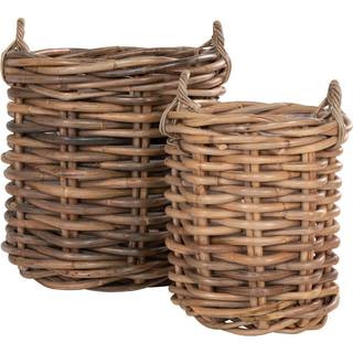 Burton kurve, kubu rattan, natur - 2 stk.