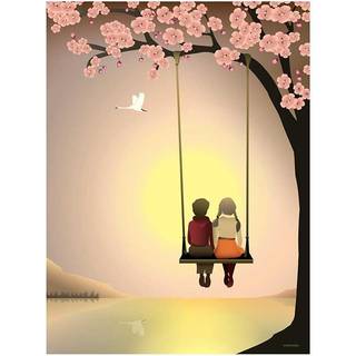 Sunset With You - Plakat 30x40 cm fra ViSSEVASSE