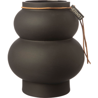 Vase Kurvig Mørkegrå 14 cm.